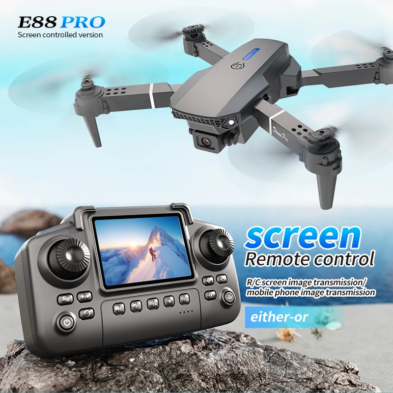 Drone Surveying - Профессиональный дрон E88 PRO с экраном