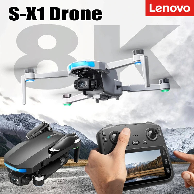 Drone Multispectral - Дрон Lenovo S-X1 8K HD профессиональный,