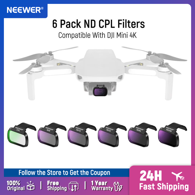 Drone Ndvi - NEEWER, 6 упаковок ND CPL-фильтров для