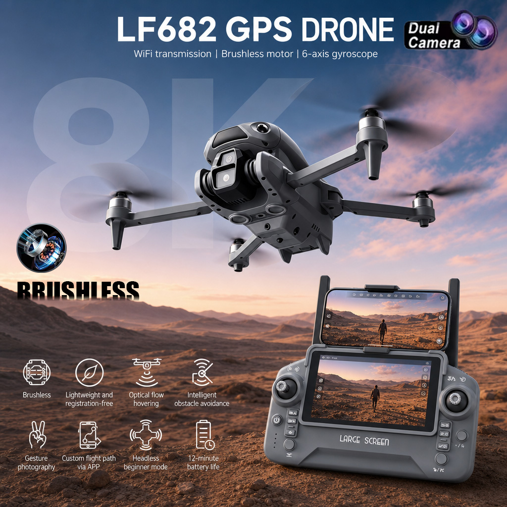 Drone Surveying - Новый дрон LF682 с двойной камерой